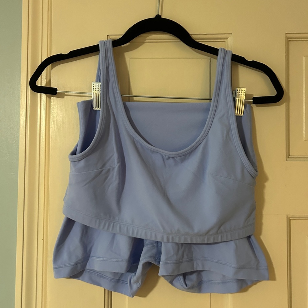 Aritzia TNA periwinkle set